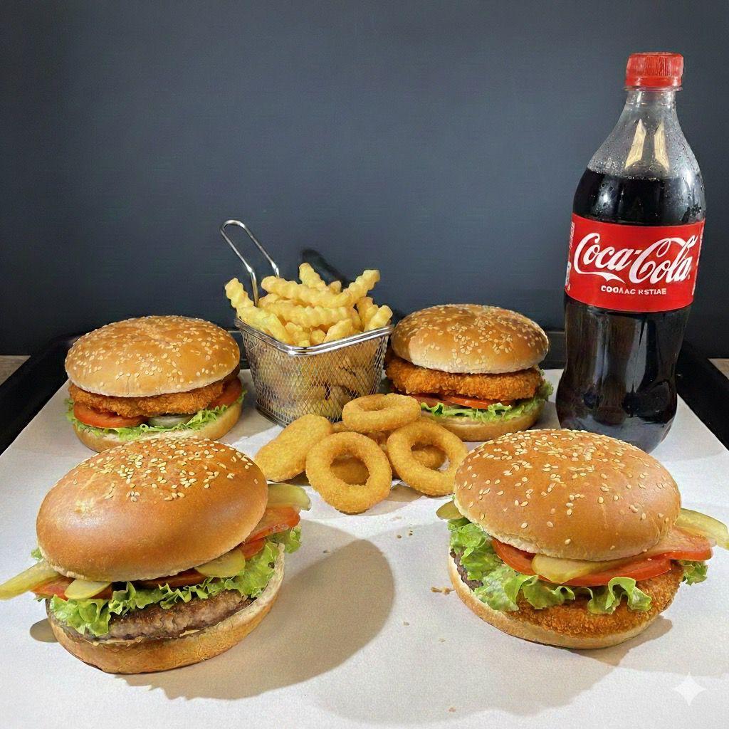 Dörtlü Hamburger Menü
